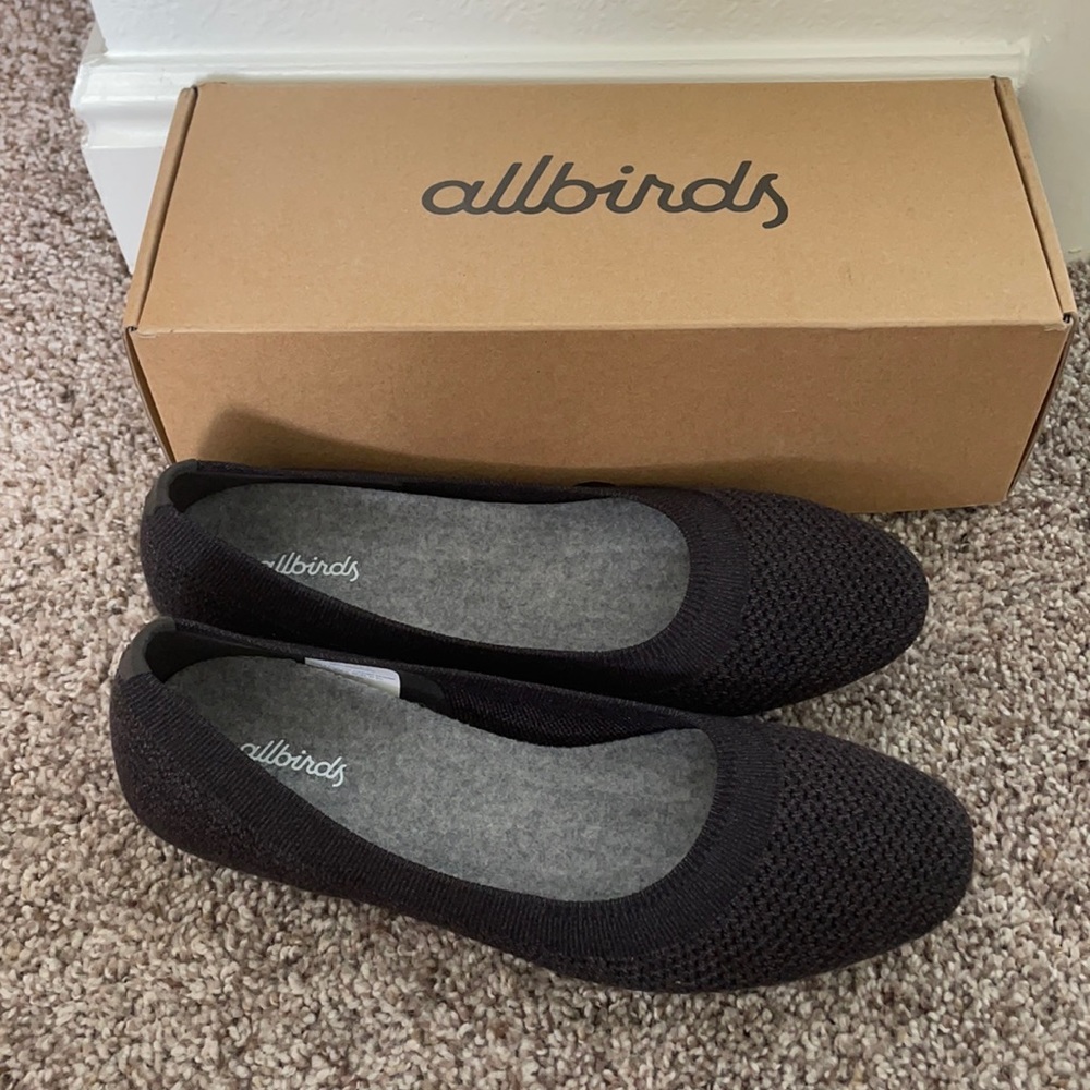 Allbirds Women’s Tree Breezers black flats size 9
